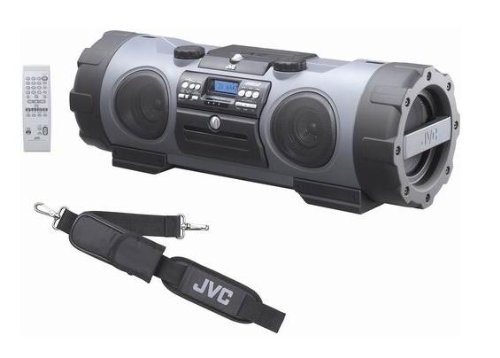 JVC RV-NB 1 CD-Radiorekorder silber-grau