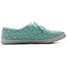 Ollio Women's Ballet Shoe Lace Up Sneaker Canvas Flat