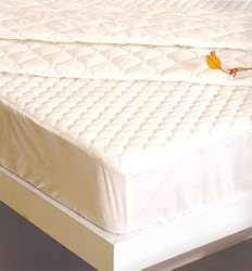 Natural Comfort Ultra soft Very Easy Care White Mattress Pad, California King-72"x84"