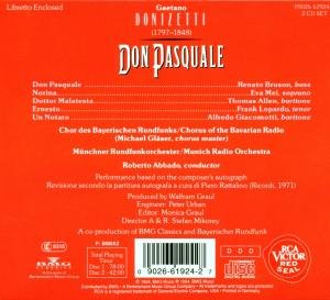 Donizetti - Don Pasquale / Bruson · Mei · Lopardo · T. Allen · Munich RO · R. Abbado under The Classical Store