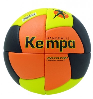 Kempa Handball ROTATOR 24 Panel, orange/limone/schwarz, Gr. 2