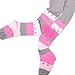 Naartjie Girls Cotton Fashion Tights - Stripes with Heart