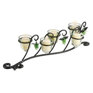 5 Glass Candle Holder - Votive - Rustic Vineyard by 