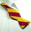 Bow Tie Cardinal/Gold College Stripe