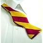 Bow Tie Cardinal/Gold College Stripe