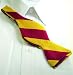 Marlon Garci 100% Silk Cardinal and Gold Stripe Self Tie Bow Tie