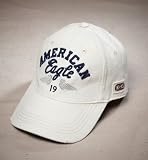 American Eagle アメリカンイーグル キャップ 帽子 [クリーム/刺繍入] 並行輸入品 [L/XL]