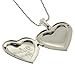 Stunning Heart Shape with I Love You Engraved Locket Pendant With 28 Inch Chain
