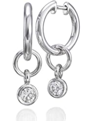 GIA Certified, Round Cut, Diamond Earrings in 18K Gold / White (1/2 ct, K Color, SI2 Clarity)