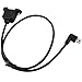 50cm USB 2.0 B Female Panel Mount to Mini 5pin Male Right Angle Extension Cable