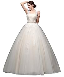  Keyhole Backless Lace Tulle  Ball Gown  Dress