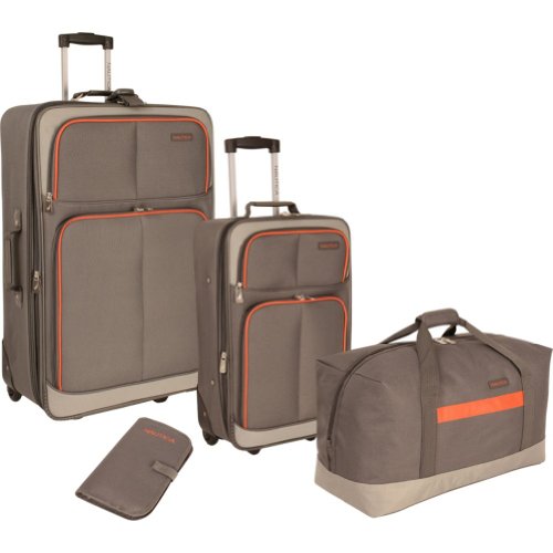 nautica luggage grey orange