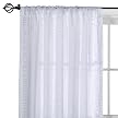 Home Zebra Window Sheers - White (54x63")