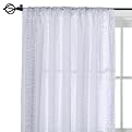 Home Zebra Window Sheers - White