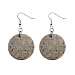 New Scrabble Game Design Dangle Button Earrings Jewelry 1" Round 14421332