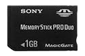 Memory Stick Pro Duo&iquest; Card