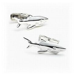 Sterling Shark Cufflinks