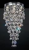 Beverly Contemporary Crystal Pendant Light - 20 inches wide