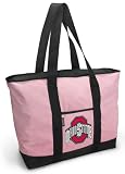 OSU Buckeyes Pink Tote Bag Ohio State - For Travel or Beach Best Unique Gift Ideas for Her, Women, or Ladies