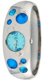 Q&Q Women's High Quality Colorful Onyx Bangle Watch #9153-232Y
