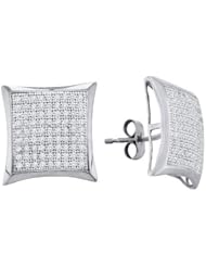 0.50CTW DIAMOND MICRO PAVE EARRINGS