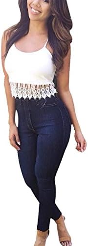 OVERMAL Women Pencil Stretch High Waist Jeans Trousers Jeans Pants (ASIA XL)