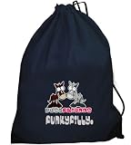 FunkyFilly® Drawstring Gymsac and Grooming Kit Bag 'Best Friends' Navy