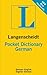 Langenscheidt Pocket Dictionary German: German-english English-german