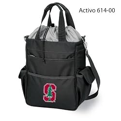 Stanford Cardinal Activo Insulated Waterproof Tote Bag - Black w/Digital Print