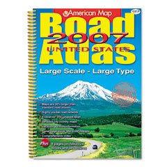 American Map United States Road Atlas 2007: Large Scale Large Type (American Map Road Atlas)