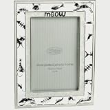 Silver Plated and Cream Meow Cat Photo F
