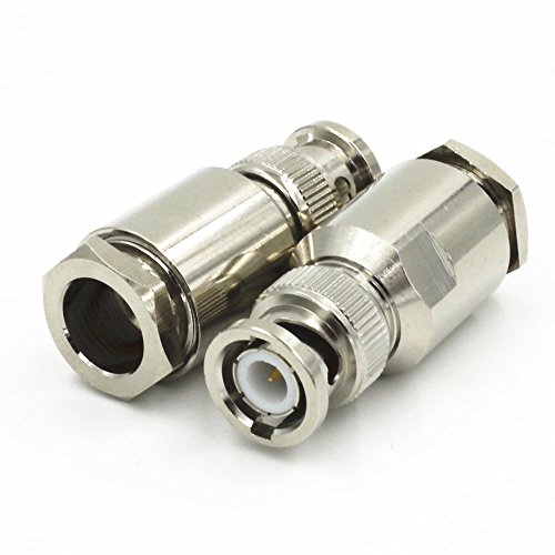 2pcs BNC Male Clamp RG8 RFC400 RG213 RG165 7D-FB RF Connector Ships from USA