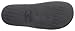 Isotoner Women's Microterry Slide Slipper with Satin Trim, Black, 9.5/10