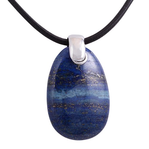 Bella Donna Damen-Halskette mit Anh&auml;nger 925 Sterlingsilber Lapis-Lazuli 44 + 5 cm 101343 Preisvergleich