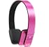 iKross Bluetooth 4.0 Stereo headphone Headset with Microphone for Samsung, Apple iPhone, iPad, LG, Nokia, Motorola Smartphone Tablet and more (Hot Pink)