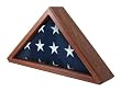 Senators Flag Display Case for 5ft x 9.5ft Flags - Cherry
