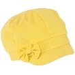 Kids 3-7 years Cotton Summer Newsboy Bow Hat Cap Yellow