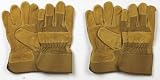 ACE TRADING - GLOVES FORT PKST 1623BRD-L-2PK PREMIUM SPLIT COWHIDE LEATHER PALM GLOVES