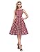 Belle Poque Red Plaid 2018 New Homecoming Dress Tea Length M BP02