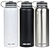 Simply Simily Stainless Steel Water Bottle - Wide Mouth - BPA Free - Double Walled Vacuum Insulated, 40 Oz