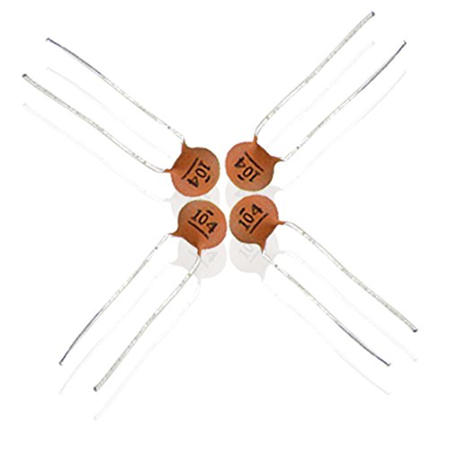30 x 0.1uF 50VDC Through Hole DIP Low Voltage Ceramic Disc Capacitors