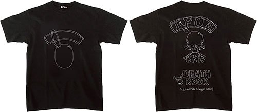 クローズ＆WORST バイクショップ藤木 BSF×TFOA Death Rock Ｔシャツ/ブラック-XL(武装戦線別働隊KKK)