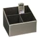 Black REMOTE TV GUIDE mail ORGANIZER caddy STORAGE