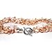 HinsonGayle Handpicked Triple Strand AAA Ultra-Luster Naturally Pink Keshi Cultured Pearl Necklace (Glamour Collection)