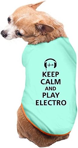 PuppyFasion Keep Calm And Play Electro F1 Cute Pet Dog Vest SkyBlue
