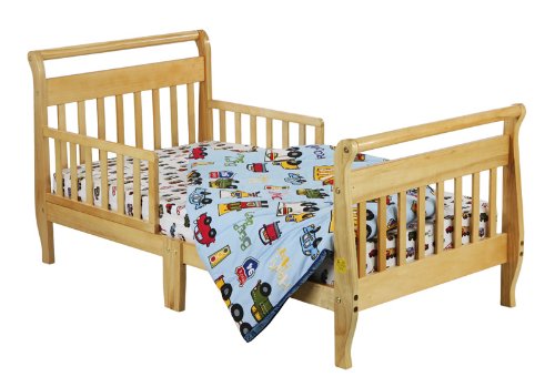 Dream On Me Classic Sleigh Toddler Bed - Natural