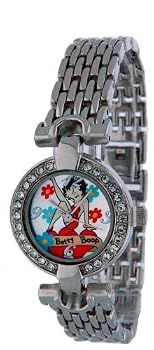 Betty Boop #BB-W351 Women's Crystal Bezel Watch
