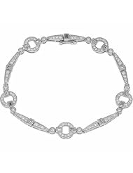 14K White Gold Diamond Bracelet - 1.65 Ct. -- LIFETIME WARRANTY