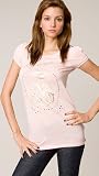 Juicy Couture Chamonix Puffy Sleeve Stone Tee
