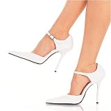 Pleaser Shoes Women's MILAN-25 4 1/2 Pointed-Toe d'Orsay Style Ankle Strap Pump